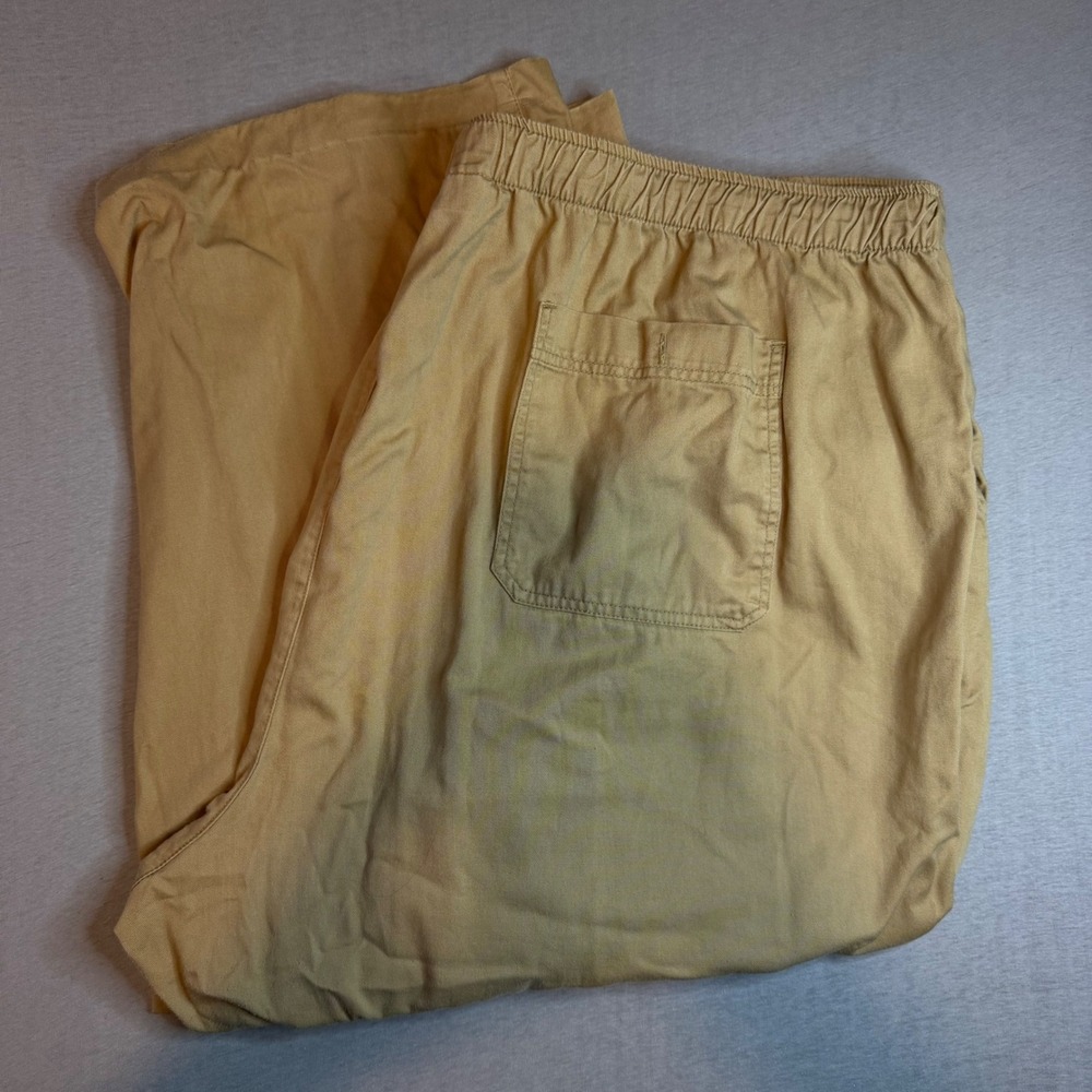 KingSize Mens Big 5XL 38 Tan Cotton Elastic Waist Drawstring Chino Pants